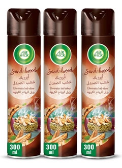 Air Wick Sandalwood Aerosol, Pack Of 3 Clear 300ml  - Image 1