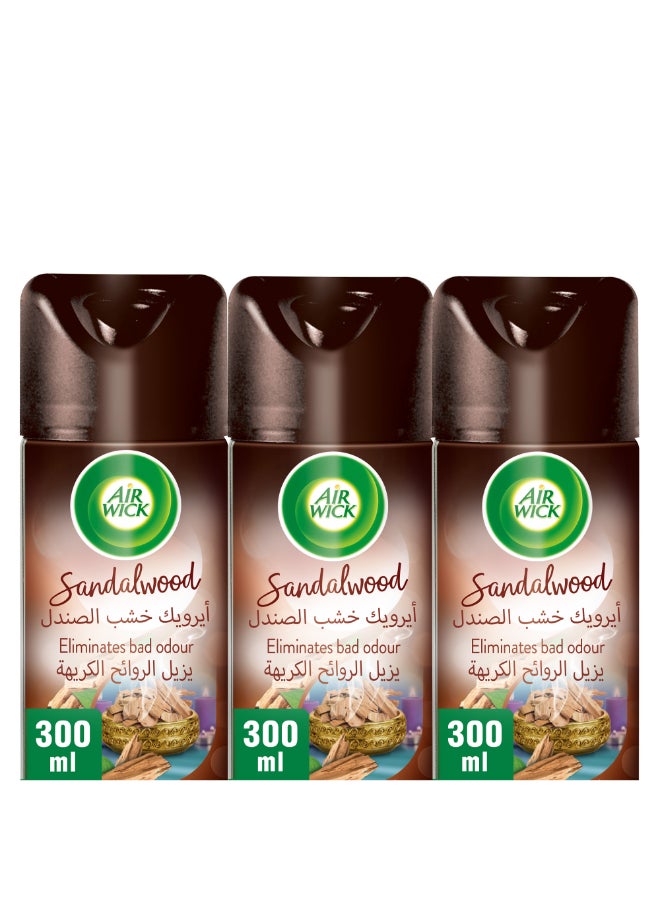 Air Wick Sandalwood Aerosol, Pack Of 3 Clear 300ml  - Image 3
