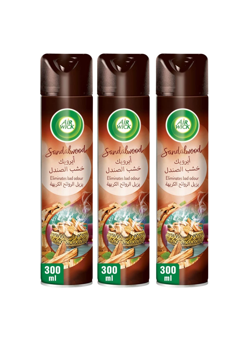 أير ويك بخاخ خشب الصندل، عبوة من 3 قطع  - Image 1