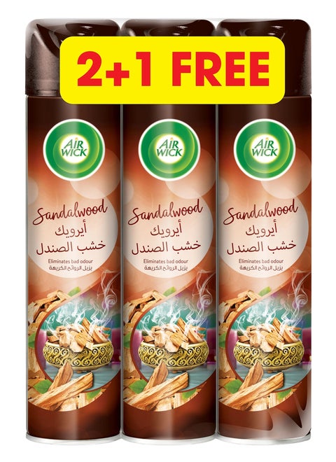 Sandalwood Aerosol, Pack Of 3 Clear 300ml