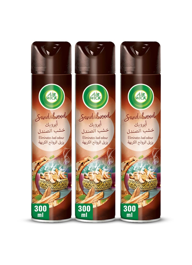 بخاخ خشب الصندل، عبوة من 3 قطع