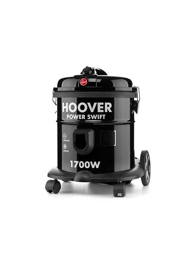 HOOVER Power Swift Compact Drum Vacuum Cleaner With Blower Function For Home & Office Use - 15 L 1700 W HT85-T0-ME Black - Image 3