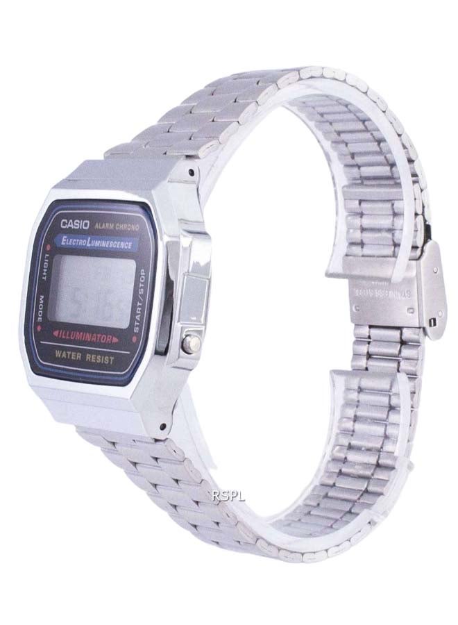 كاسيو ساعة يد كوارتز رقمية كلاسيكية طراز A159W - قياس 32 مم - لون فضي للرجال - Image 3