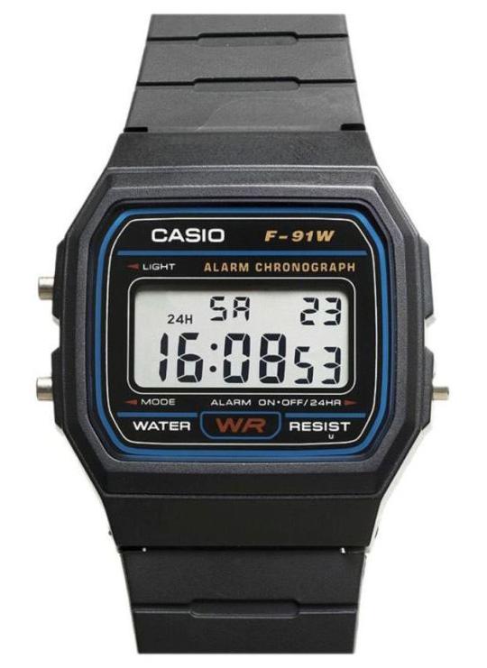 كاسيو الأولاد خمر الراتنج الرقمية ووتش F91W للأولاد - Image 1
