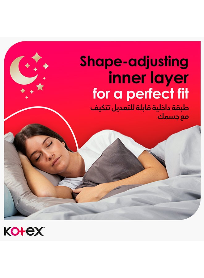 Kotex - Ultra Thin Pads, Overnight Protection Sanitary Pads with Wings, 7 Sanitary Pads 7 Pieces - Image 1