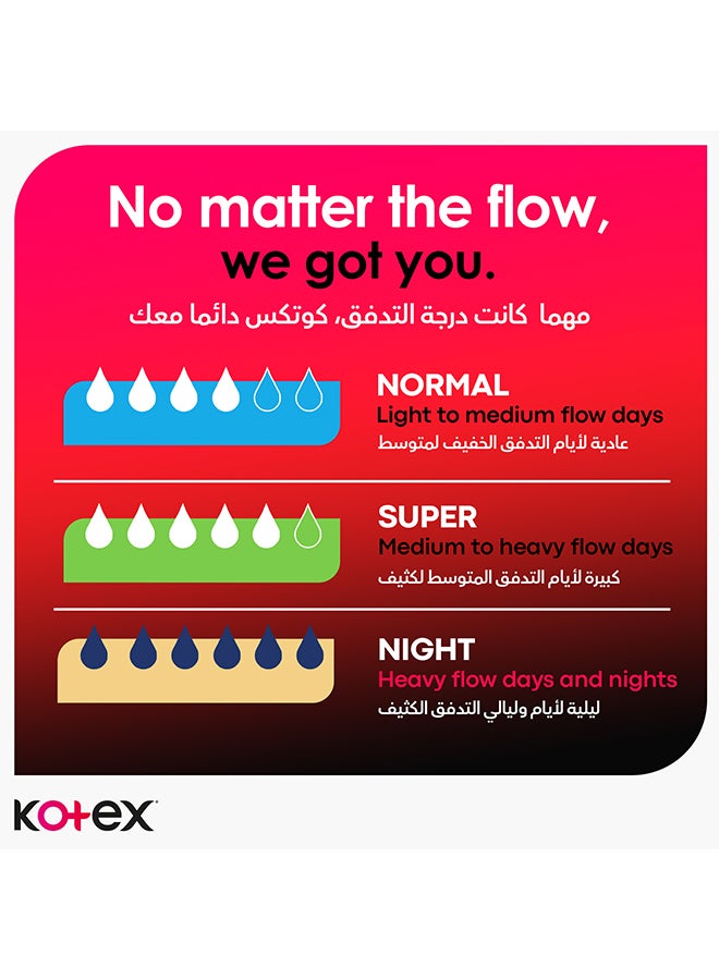 Kotex - Ultra Thin Pads, Overnight Protection Sanitary Pads with Wings, 7 Sanitary Pads 7 Pieces - Image 1