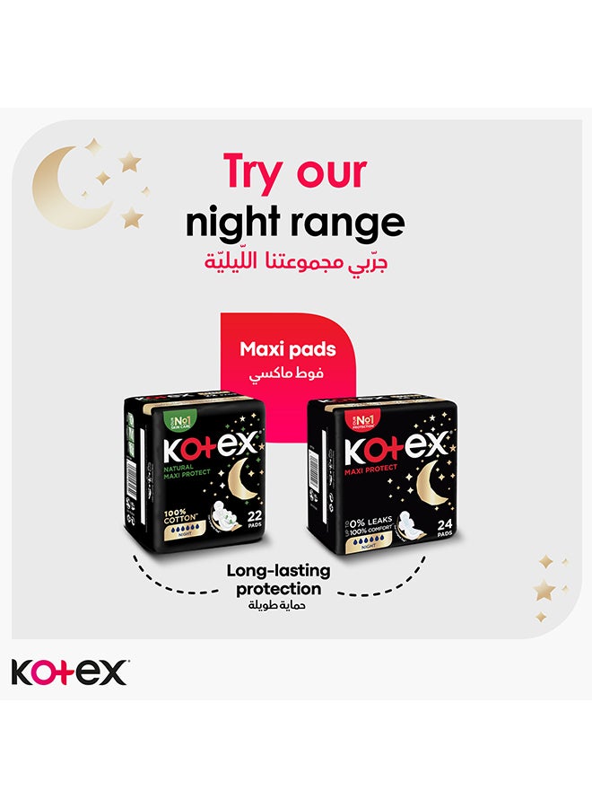 Kotex - Ultra Thin Pads, Overnight Protection Sanitary Pads with Wings, 7 Sanitary Pads 7 Pieces - Image 1