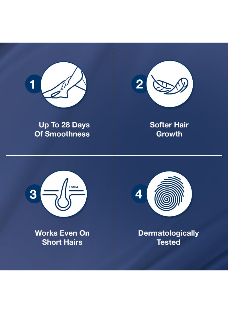 مجموعة شرائط شمع إيزي جل لإزالة الشعر مناسبة للبشرة الحساسة من 20 قطعة