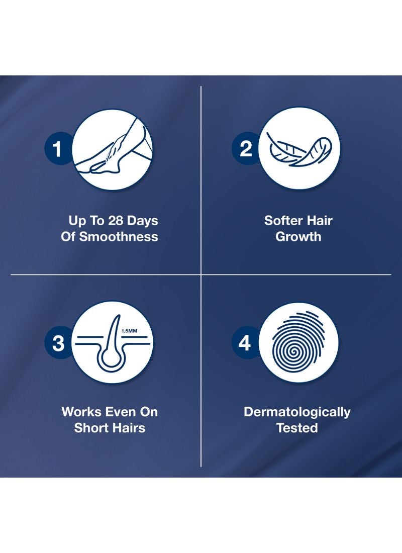 Veet - Easy Gel Wax Strips Body And Legs For Normal Skin Hair Removal Moisturising Shea Butter 20 Strips - Image 1