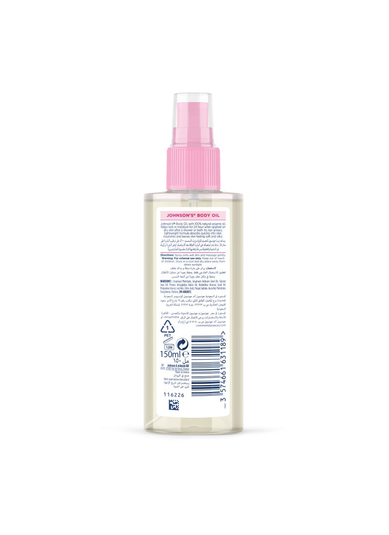 Johnson's Body Oil Spray 24 Hour Moisture - Image 2