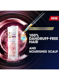 CLEAR 2In1 Shampoo And Conditioner For Women, Anti Dandruff Shampoo, Soft And Shiny 200ml  - Image 3