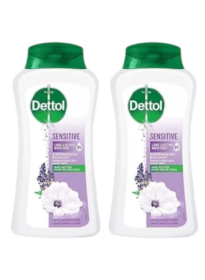Dettol Lavender & White Musk Sensitive Skin Body Wash – 2 × 250ml - Image 1