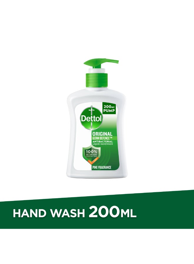 Dettol - Original Antibacterial Handwash Liquid Soap Pine Fragrance 200ml - Image 1