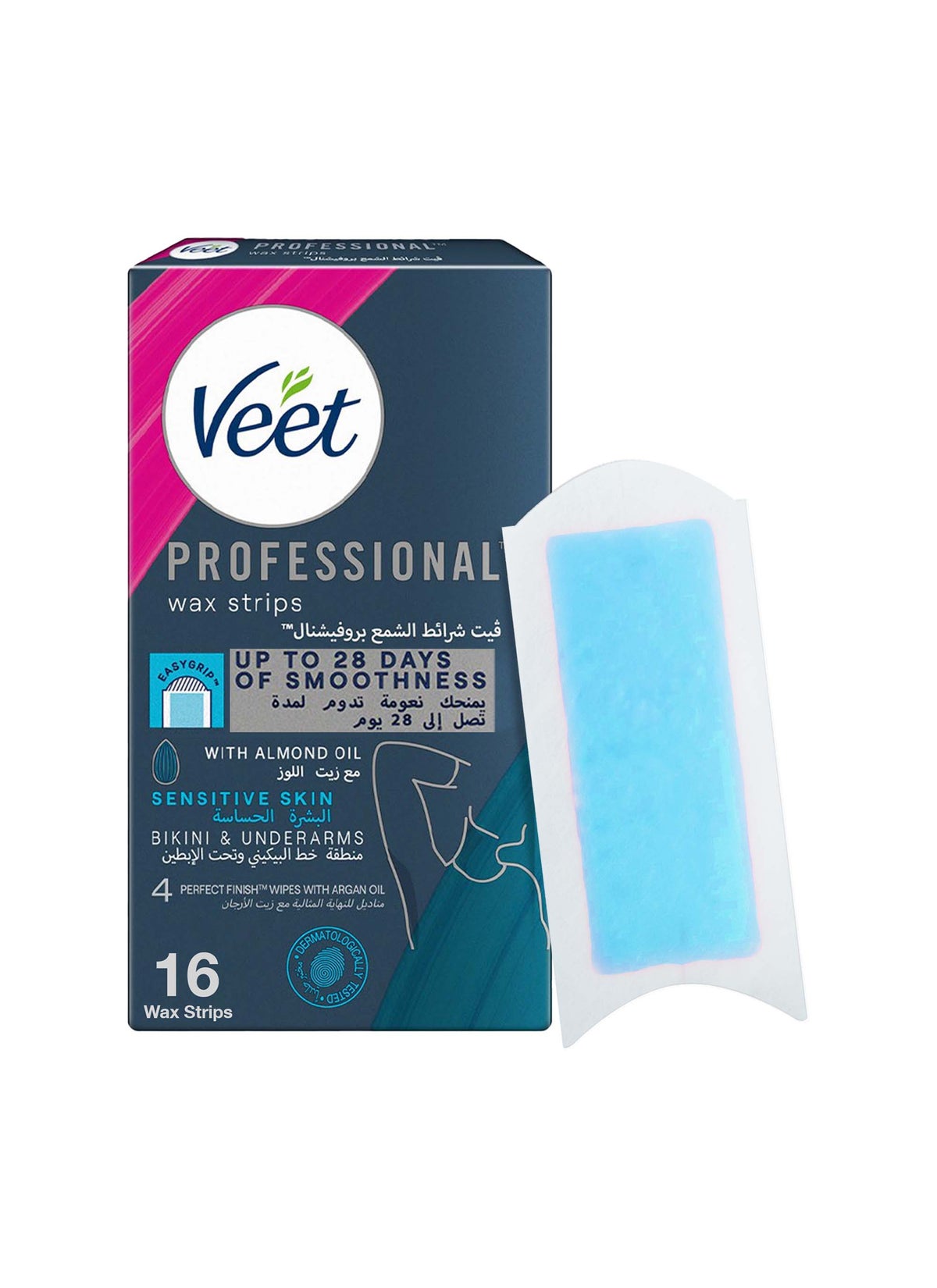 شرائط الشمع الباردة لإزالة الشعر في منطقة البكيني وتحت الإبط - 16 شريط