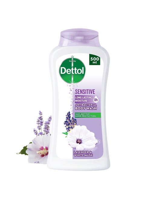 Sensitive Antibacterial Body Wash, 500ml