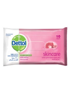 Dettol Skincare Antibacterial Water Wipes 10 Pieces 