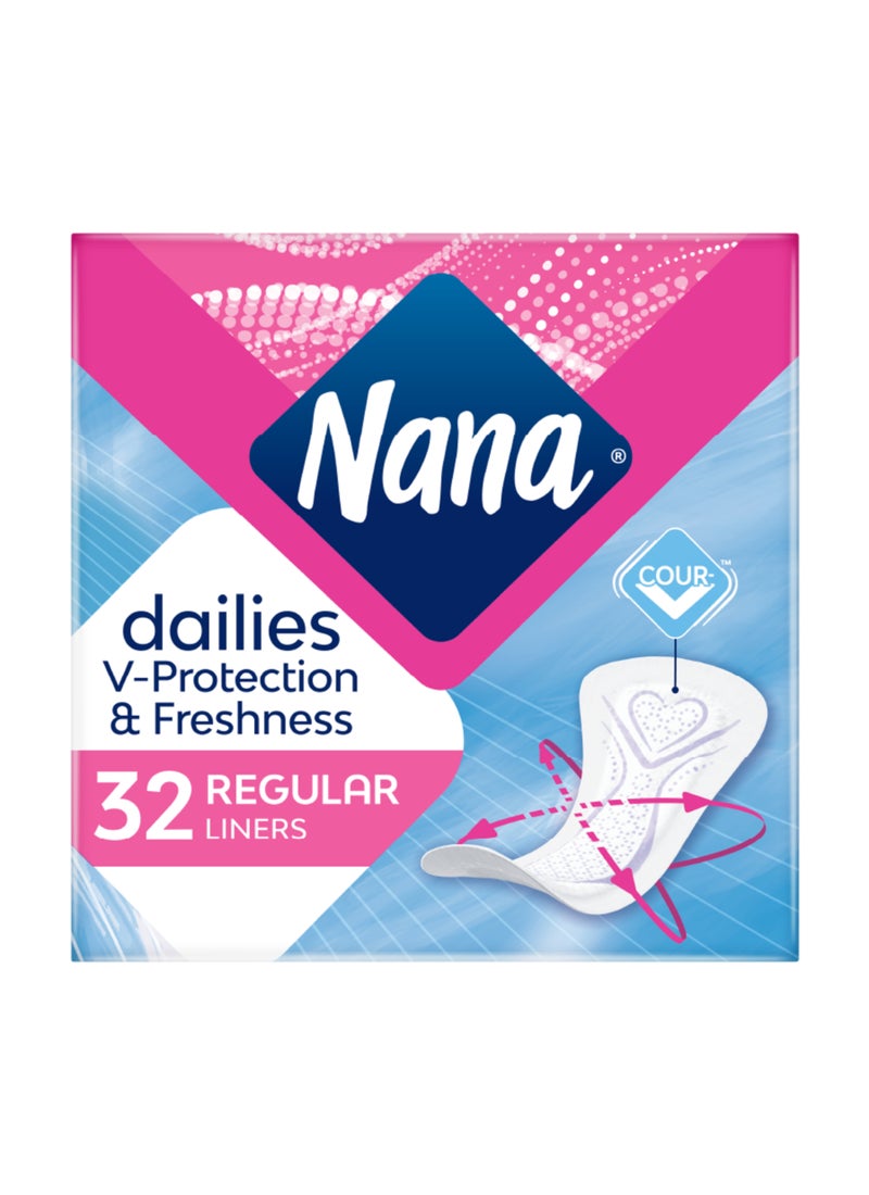 Nana Dailies Fresh Regular Liners White - Image 2