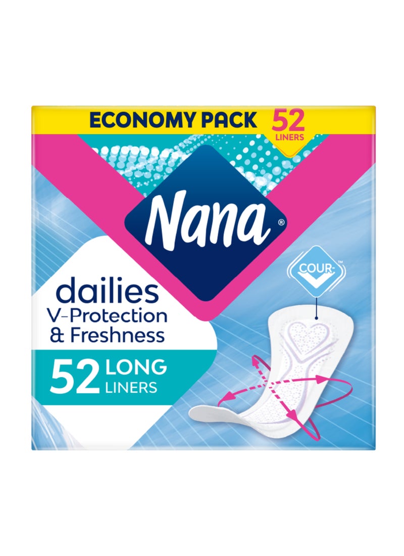 Nana 52-Piece Daily Fresh Long Panty Liners - Image 2