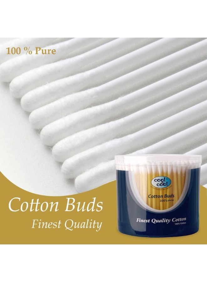 Cool & Cool Ear Buds - 300 Sheets Pack of 3 Multicolour  - Image 4