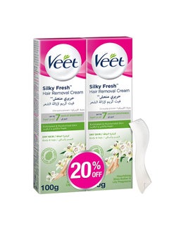 Veet Dry Skin Hair Removal Cream 100g Pack Of 2  - Image 1