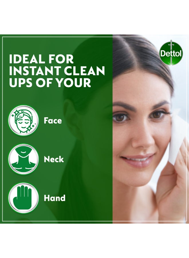 Dettol - Skincare Antibacterial Skin Wipes 5x10 Piece - Image 1
