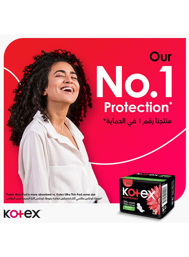 Kotex Maxi Protect Thick Pads, Super Size Sanitary Pads with Wings, 50 Sanitary Pads 50 Pieces - Image 3