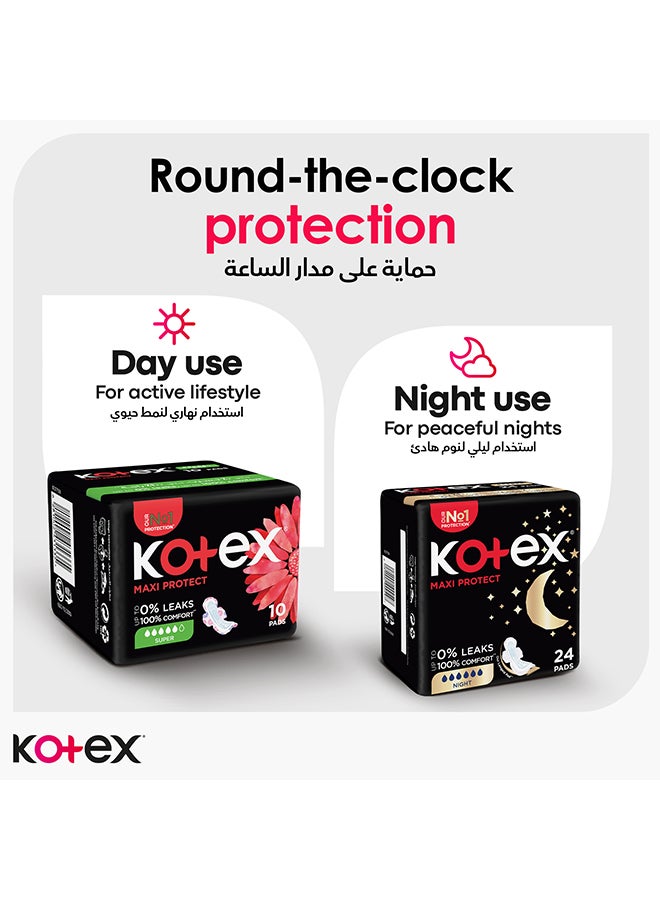 Kotex Maxi Protect Thick Pads, Super Size Sanitary Pads with Wings, 50 Sanitary Pads 50 Pieces - Image 5