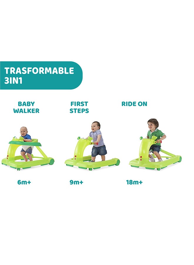 Chicco - 123 Baby Walker 6M+, Green - Image 1