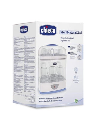 2-In-1 Sterilnatural Steam Sterilizer 24-hour Protection With Adjustable Size Bpa Free - Clear/White - view 4