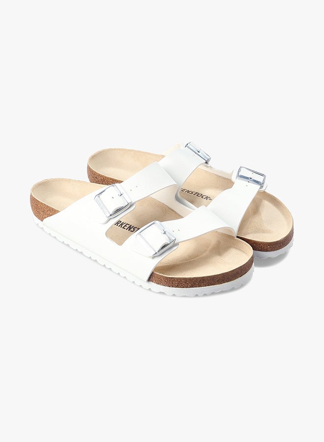 BIRKENSTOCK - Arizona Birko Flor Sandals White - Image 1