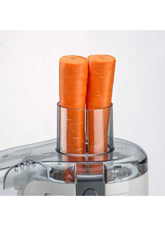 بلاك اند ديكر عصّارة فواكه وخضار، فوهة 65 مم،  وعاء 1.3 ليتر لتخزين اللب والبقايا،  400 واط،  JE600-B5 1.3 L 400 W JE400-B5 أبيض - Image 2