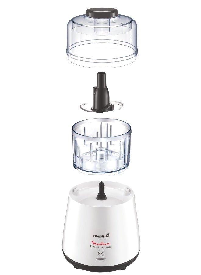 Moulinex Moulinette Chopper 1000 W DPA144 White - Image 3