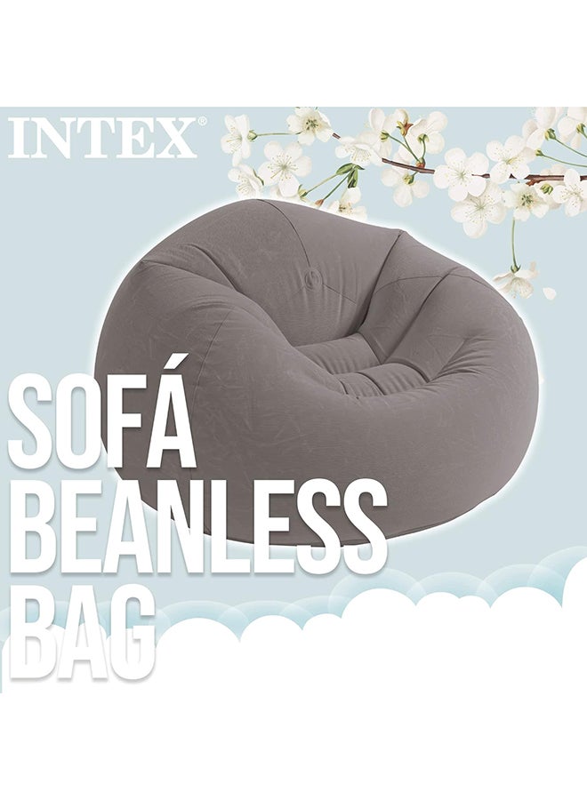 Beanless Bag Inflatable Lounge Chair Grey 114x114x71cm - pnsku/N12273227A/45/_/1715147325/7194a45c-e236-4cdc-b89b-28a503b4ba3f