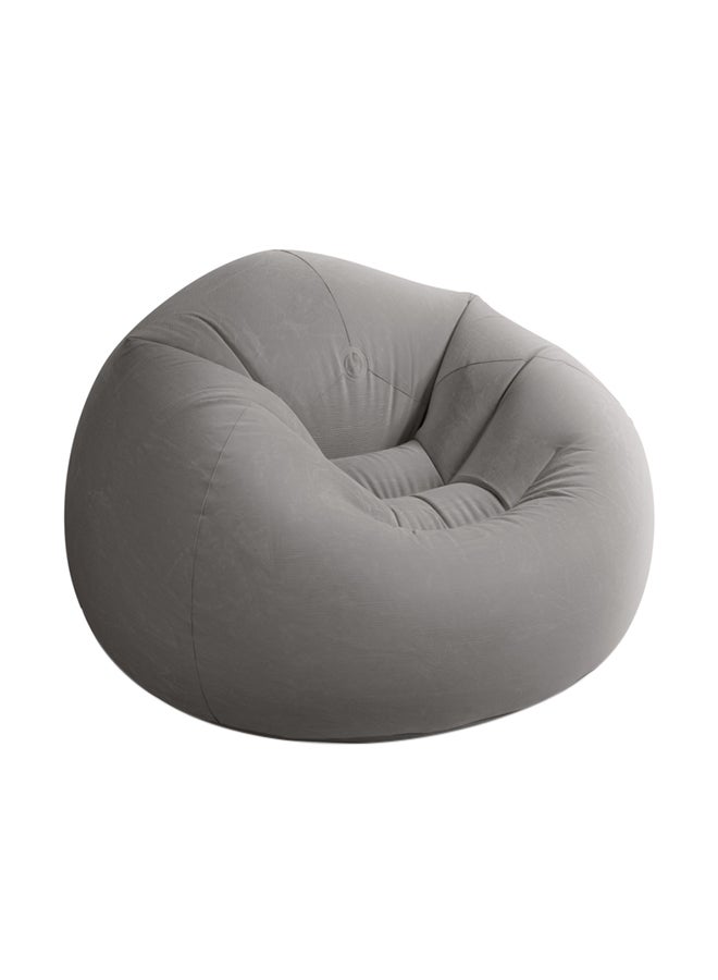 INTEX Beanless Bag Inflatable Lounge Chair Grey 114x114x71cm - Image 1