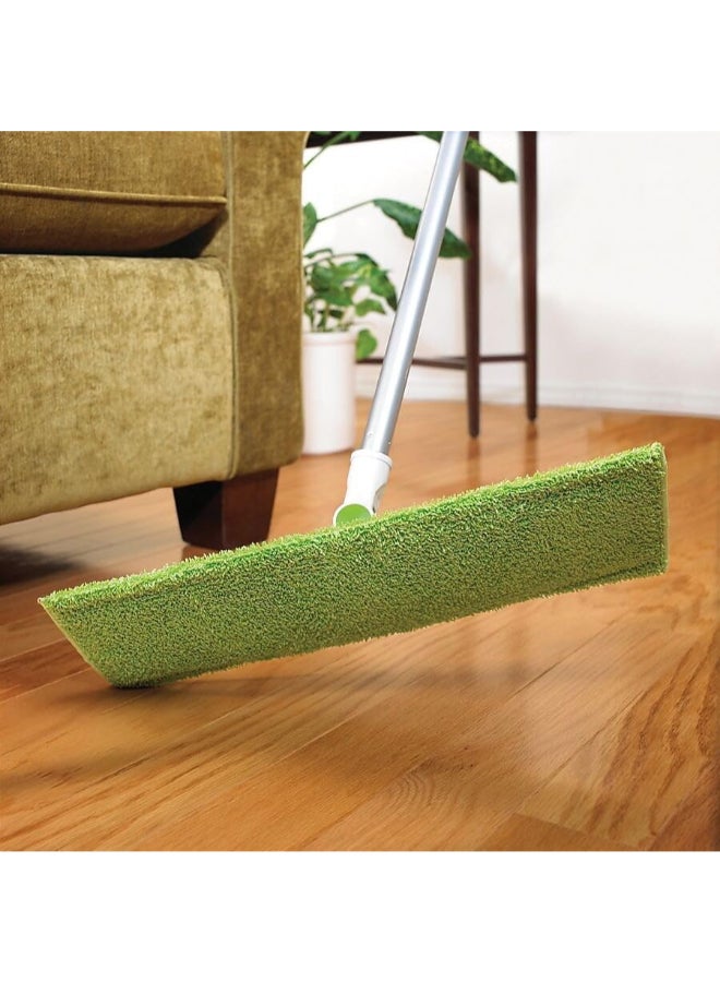 Scotch Brite Scotch-Brite Microfiber Hardwood Flat Floor Mop with Stick - Efficient Dust and Dirt Cleaning for Hardwood and Laminate Floors Green - Image 2
