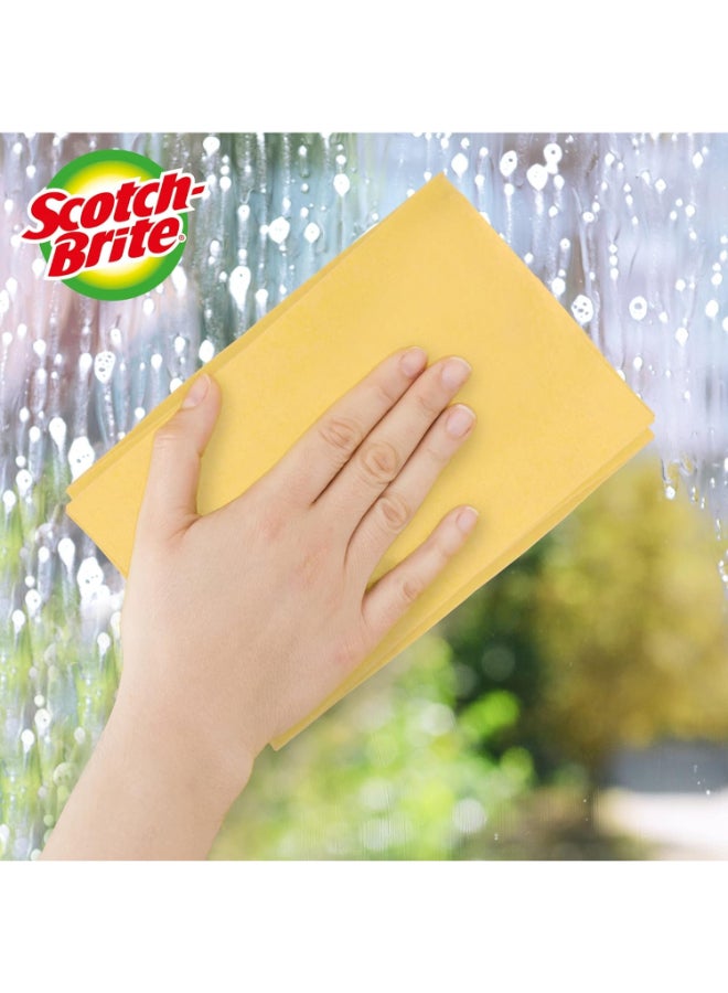 Scotch Brite Scotch-Brite Window Wipe Multi-Purpose Cleaning Cloth - 32 x 35 cm Beige - Image 3