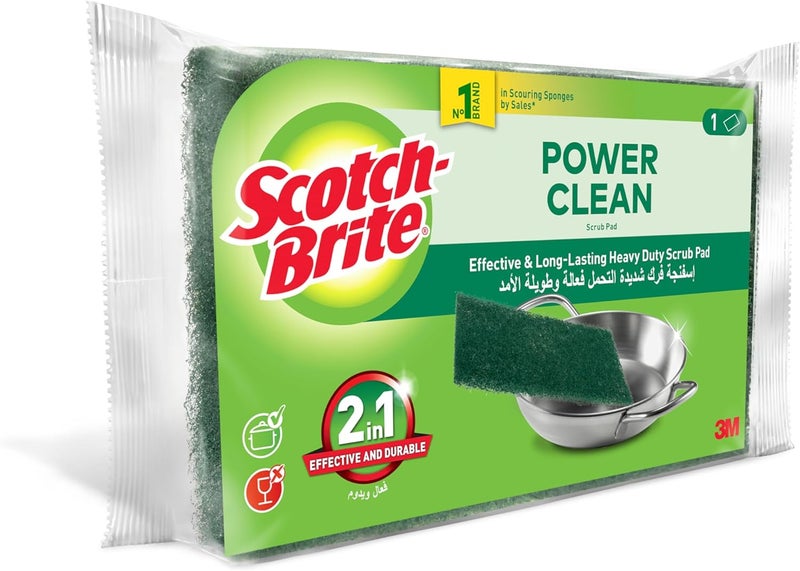 Scotch Brite Scotch-Brite Power Clean Heavy Duty Scrub Pad - 1 Unit - Image 2