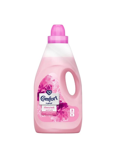 Flora Soft Fabric Softener, 2 Liter Pink