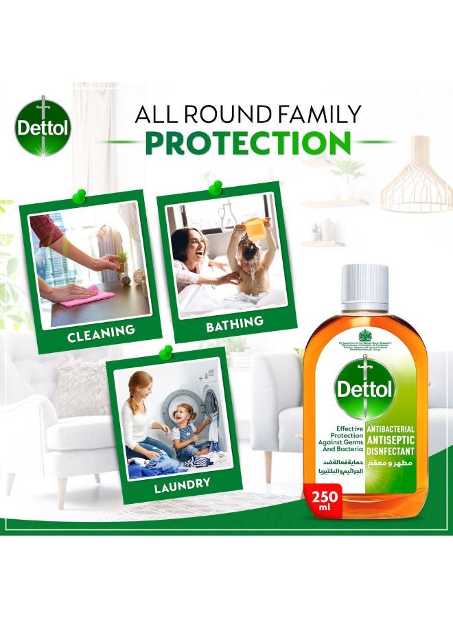 Dettol Anti Bacterial Antiseptic Disinfectant 250ml - Image 3