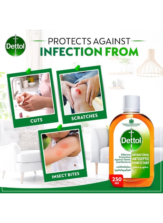 Dettol Anti Bacterial Antiseptic Disinfectant 250ml - Image 4