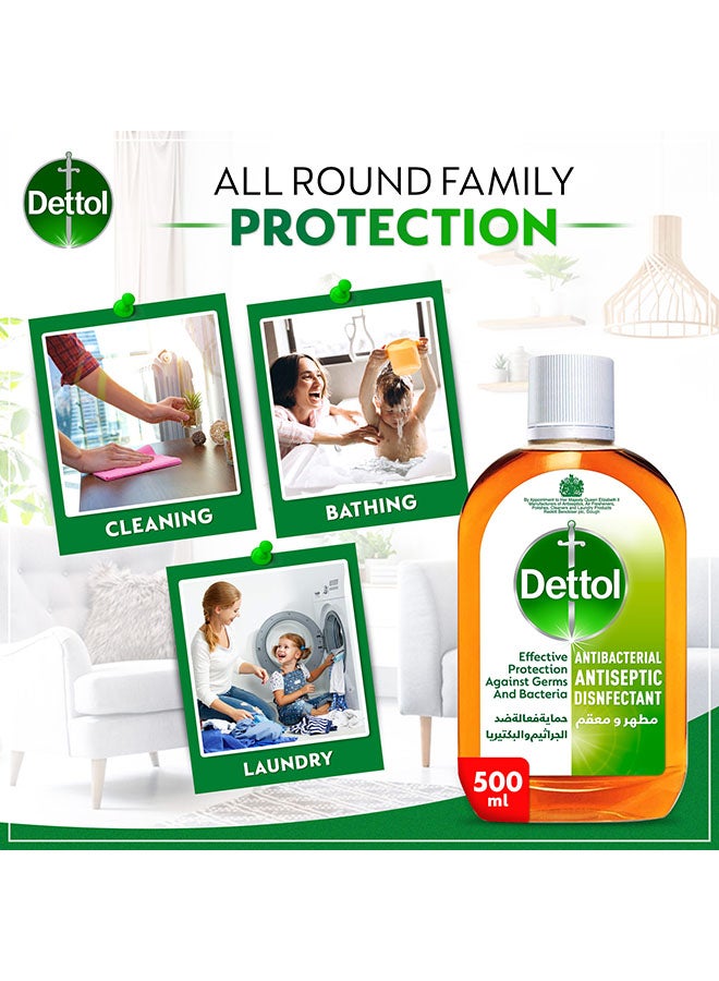 Dettol Antiseptic Antibacterial Disinfectant Liquid 500ml - Image 3