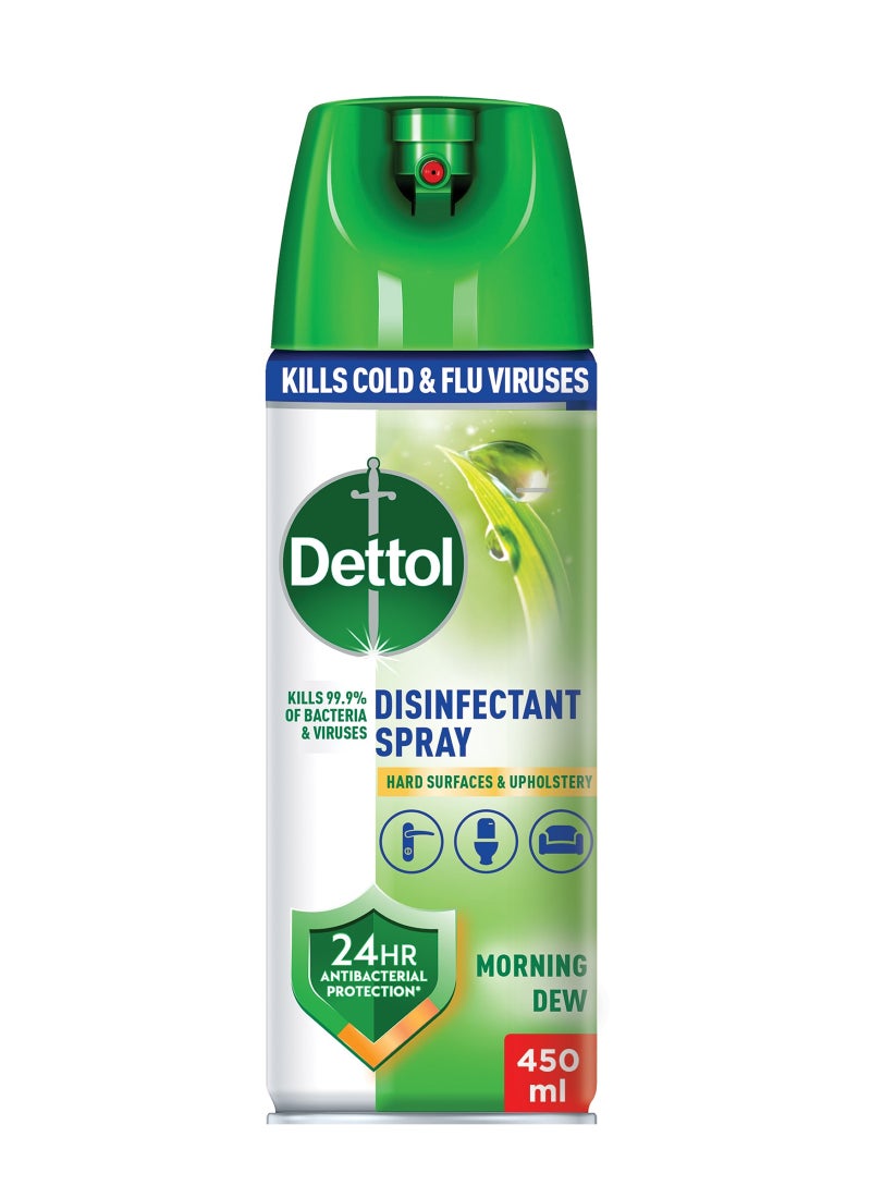 Dettol Antibacterial All In One Disinfectant Spray Morning Dew 450ml  - Image 1