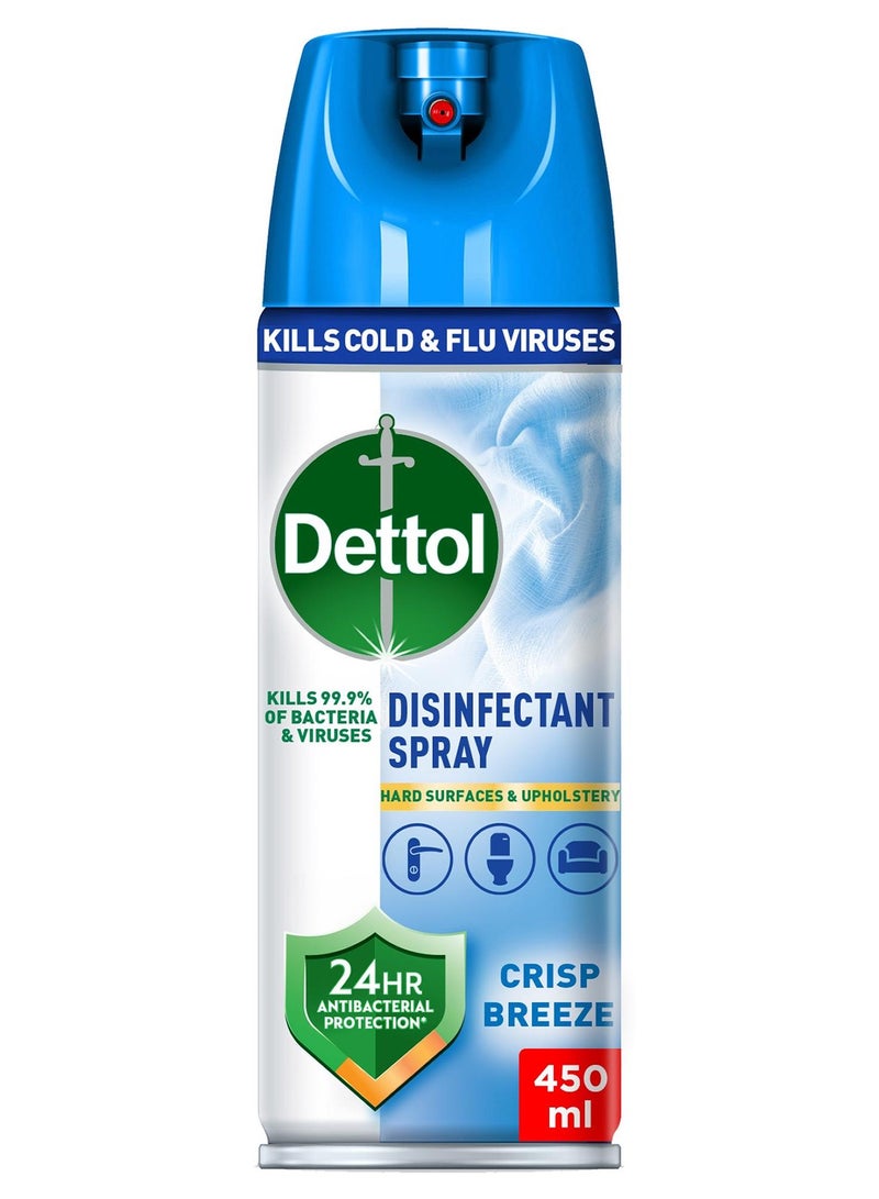 Dettol Antibacterial All In One Disinfectant Spray Crisp Breeze 450ml - Image 1
