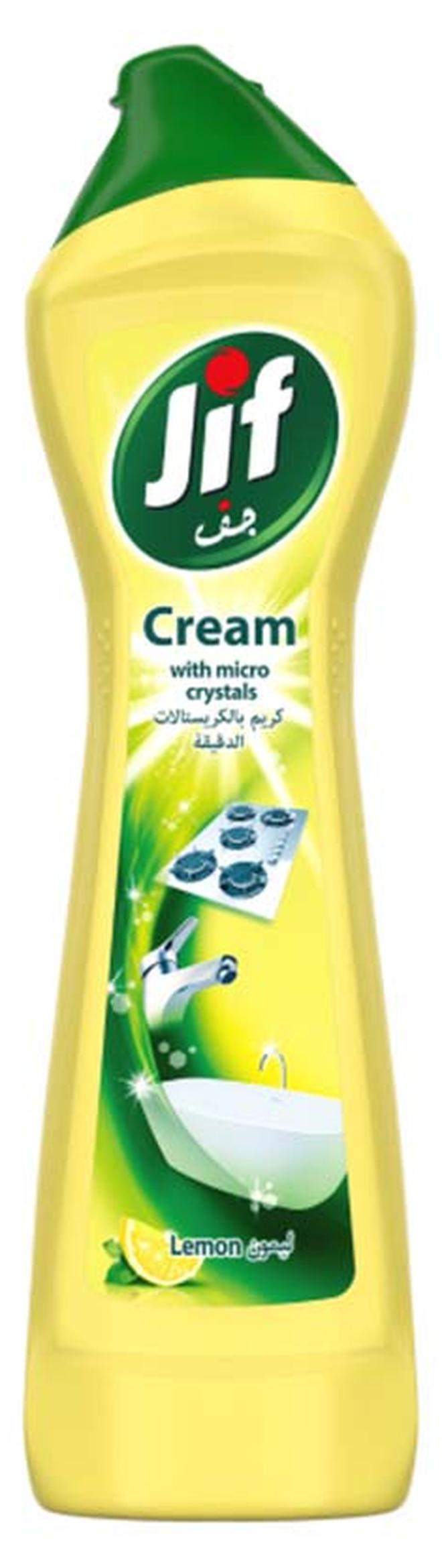 Jif Cream Cleaner With Micro Crystals Technology  Eliminates Grease Burnt Food And Limescale Stains 500ml - Image 1