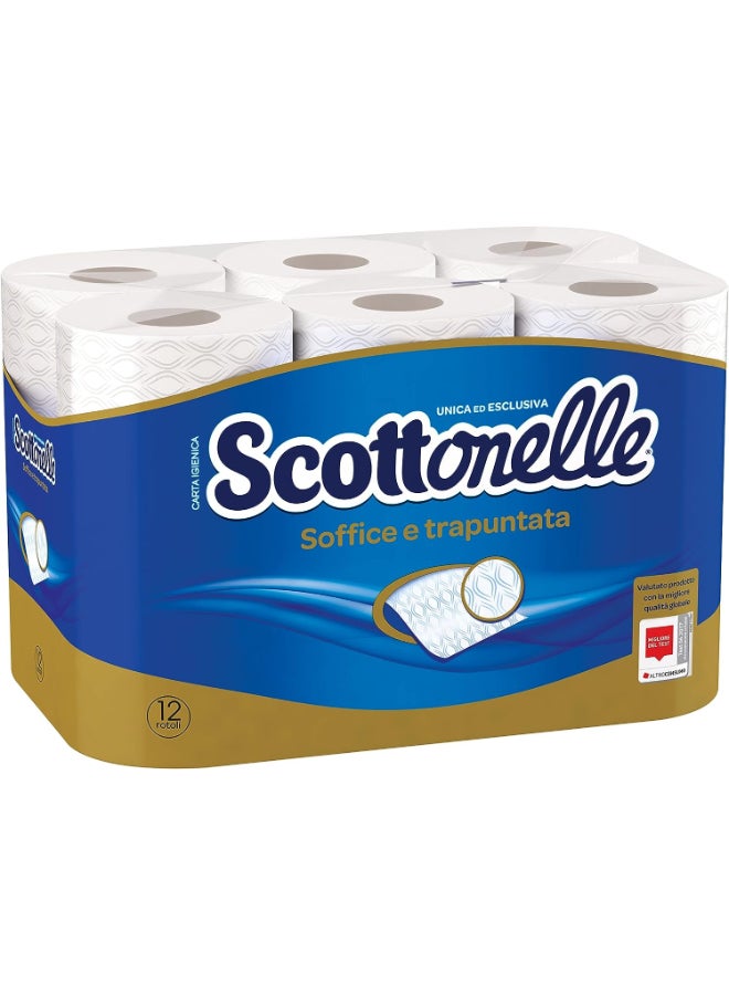 سكوتونيل - لفة مناديل ورقية أبيض 12 Rolls - Image 1