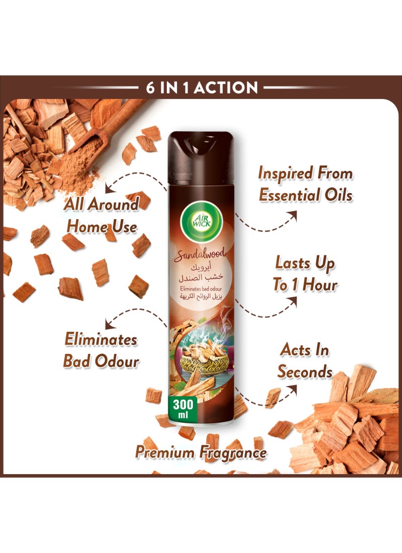 Air Wick Sandalwood Aerosol 300ml - Image 2