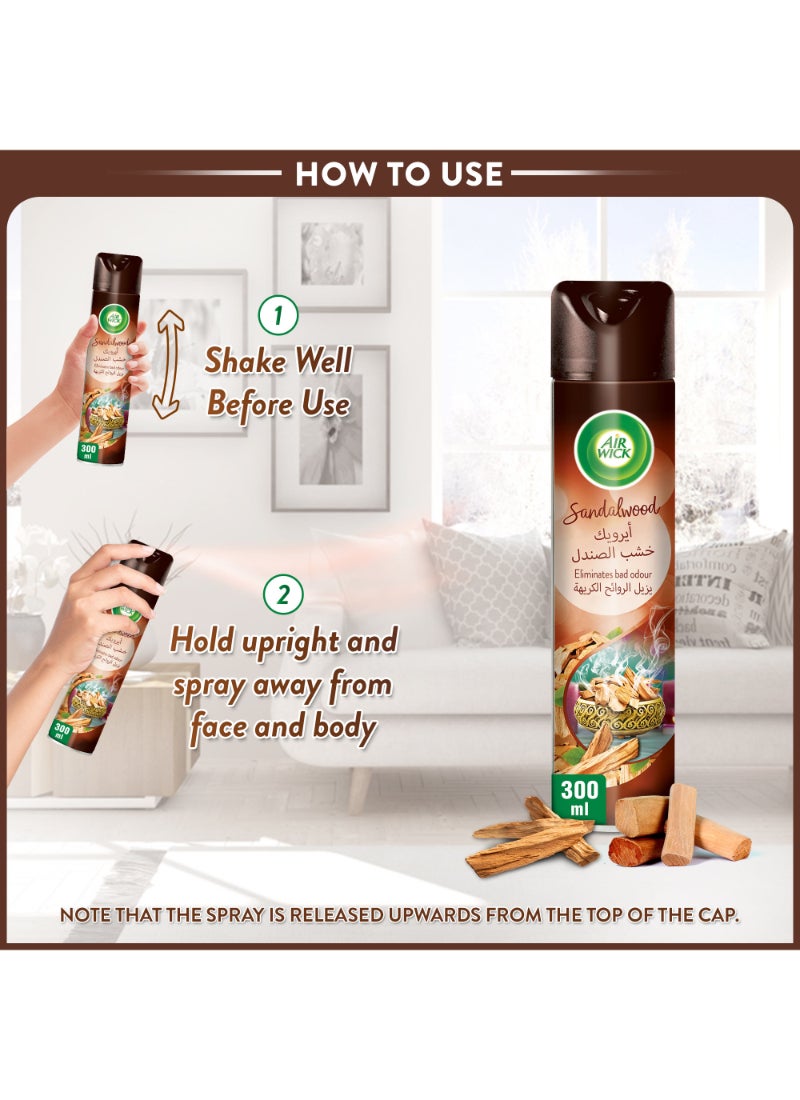 Air Wick Sandalwood Aerosol 300ml - Image 5