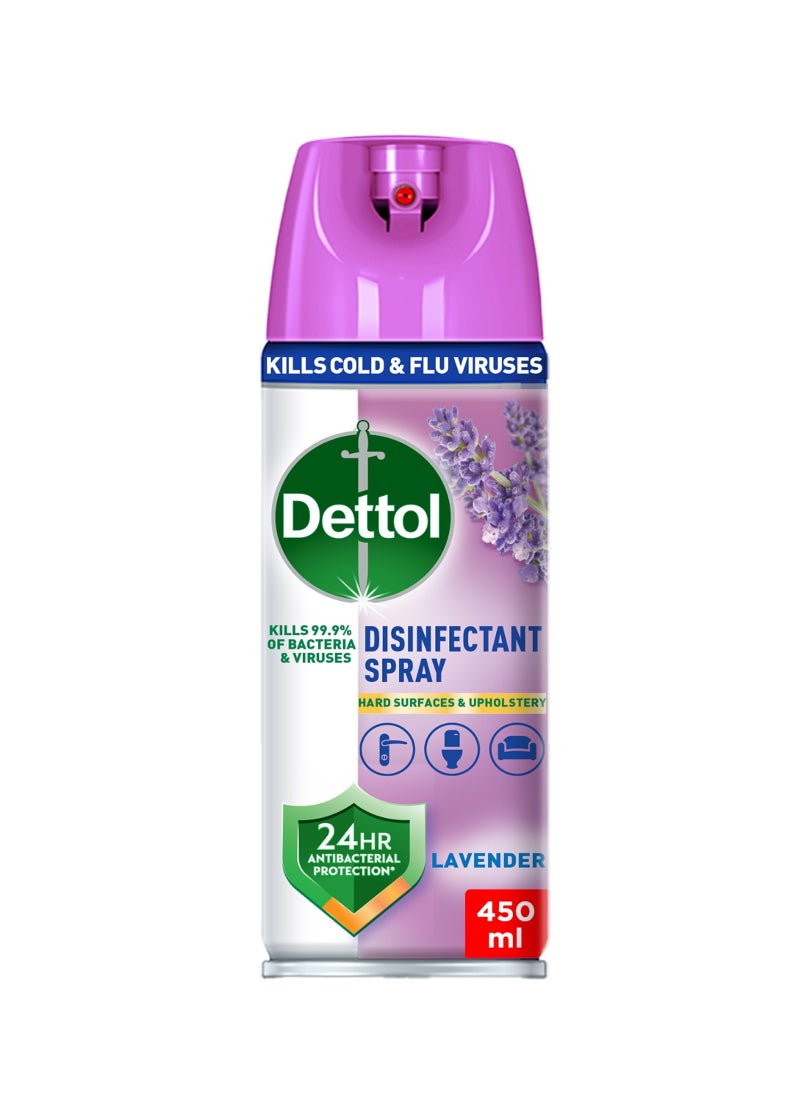 Dettol Antibacterial All in One Disinfectant Spray, Lavender 450ml - Image 1