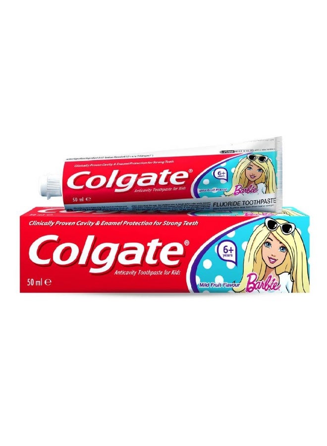 Colgate Kids ToothPaste 6+ Barbie, 50ml  - Image 1