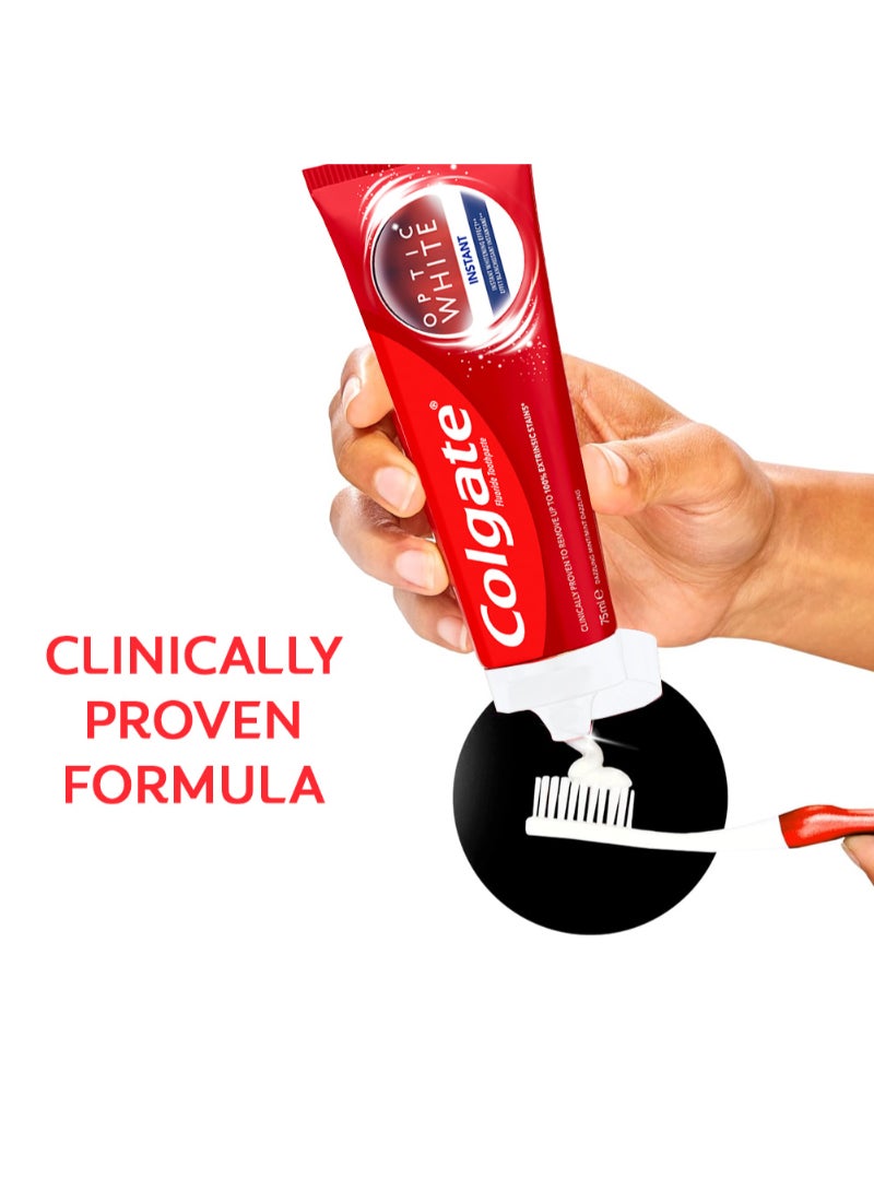 Colgate - Optic White Instant Whitening ToothPaste, 75ml - Image 1